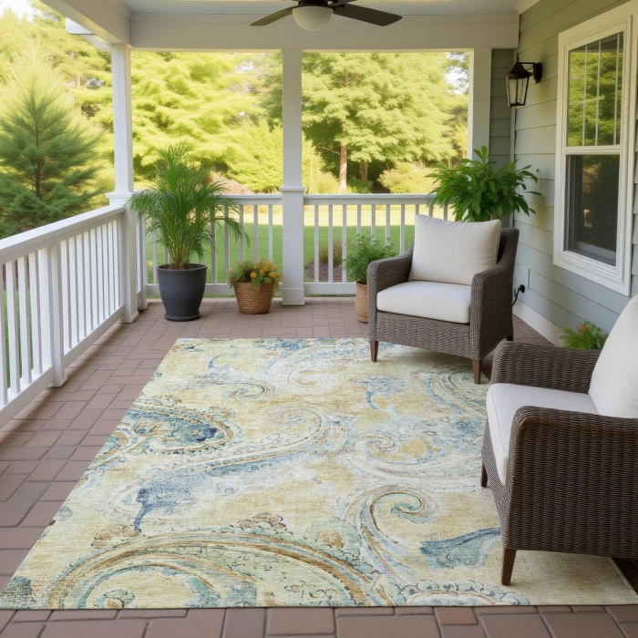 Addison Rugs Chantille Gold ACN2747 8ft. x 10ft. Rect. Rug