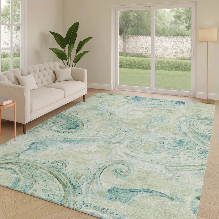Addison Rugs Chantille Green ACN2747 9ft. x 12ft. Rect. Rug
