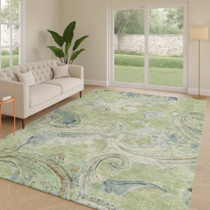 Addison Rugs Chantille Green ACN2748 9ft. x 12ft. Rect. Rug