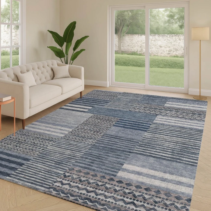 Addison Rugs Chantille Blue ACN2749 8ft. x 10ft. Rect. Rug
