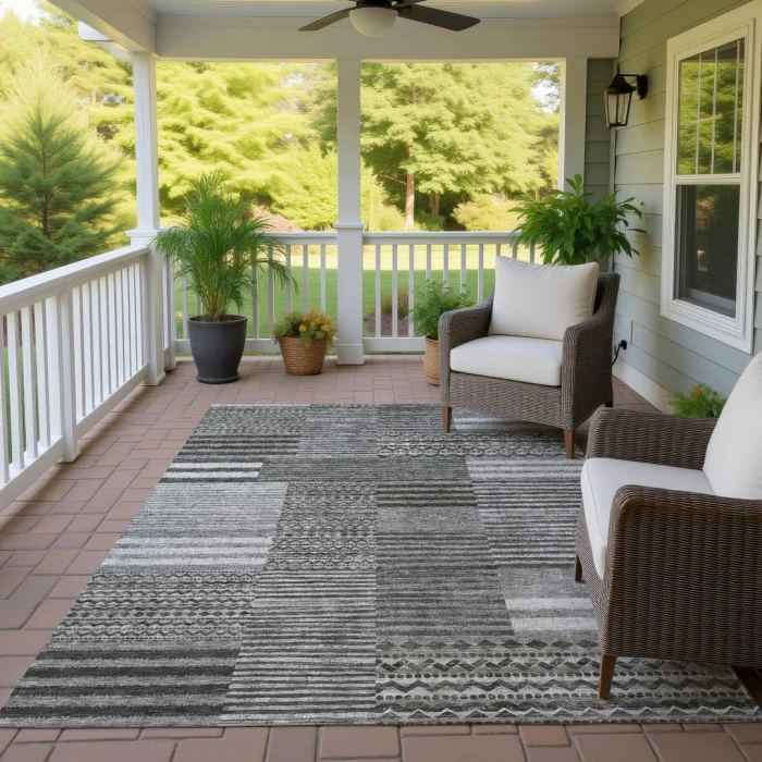 Addison Rugs Chantille Gray ACN2749 8ft. x 10ft. Rect. Rug