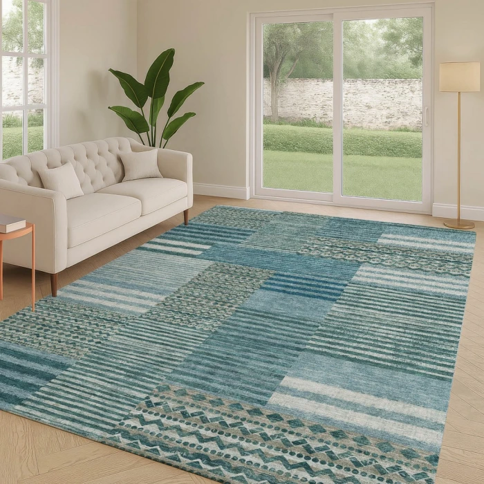 Addison Rugs Chantille Teal ACN2749 5ft. x 7ft.6in. Rect. Rug