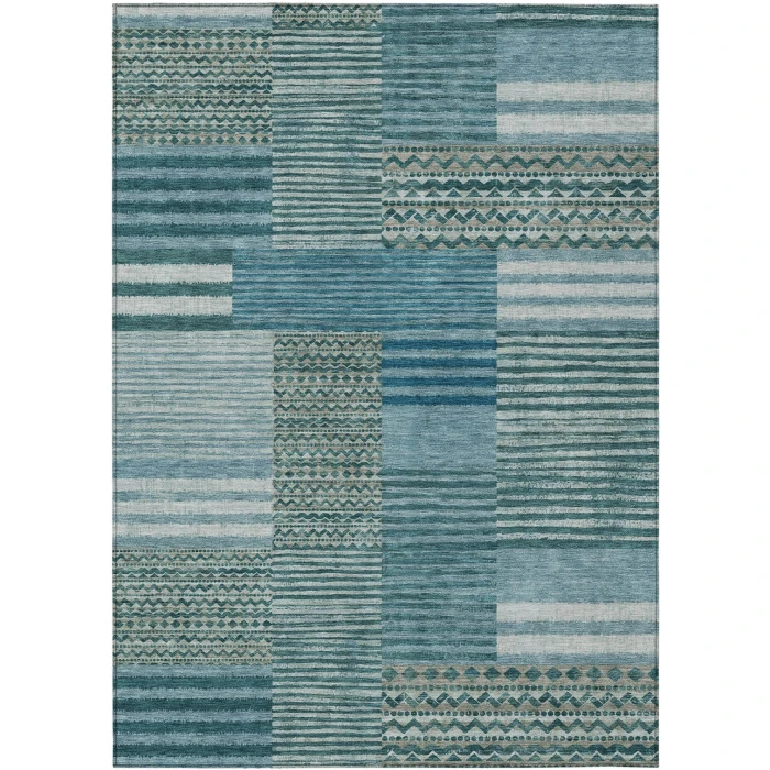 Addison Rugs Chantille Teal ACN2749 5ft. x 7ft.6in. Rect. Rug