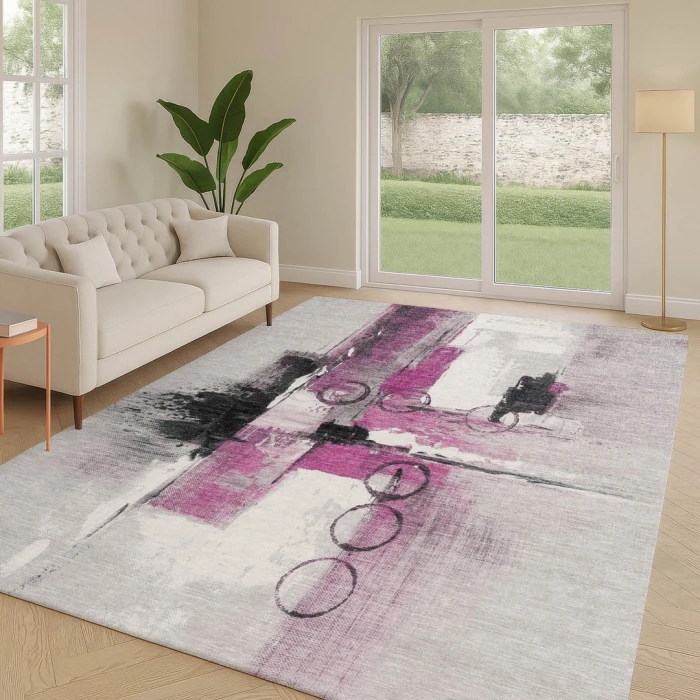 Addison Rugs Chantille Pink ACN2751 5ft. x 7ft.6in. Rect. Rug