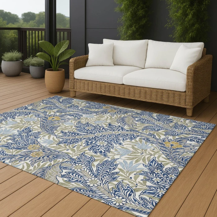 Addison Rugs Chantille Blue ACN2753 8ft. x 10ft. Rect. Rug