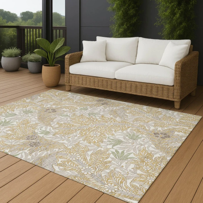 Addison Rugs Chantille Gold ACN2753 9ft. x 12ft. Rect. Rug