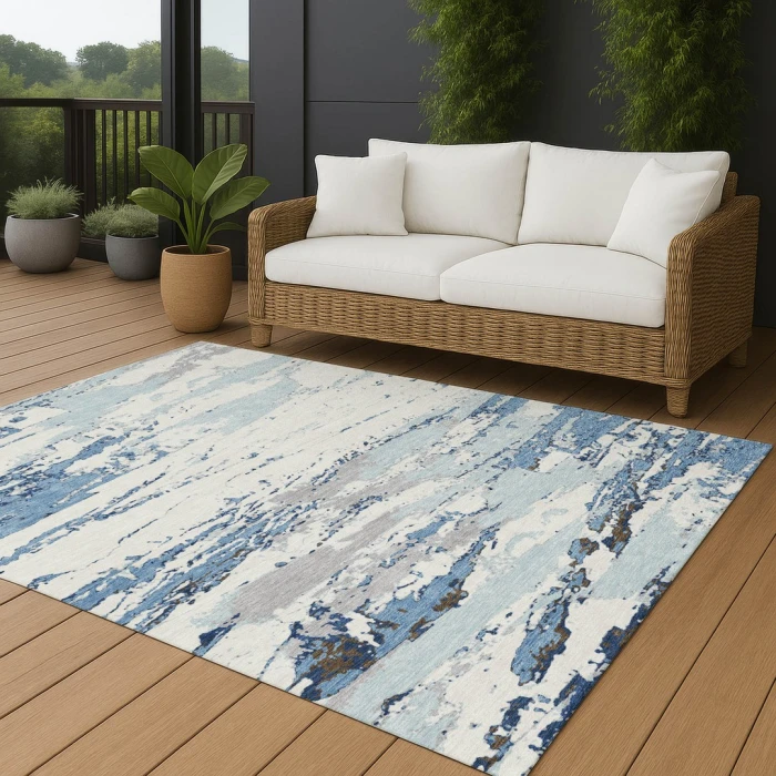 Addison Rugs Chantille Blue ACN2757 8ft. x 10ft. Rect. Rug