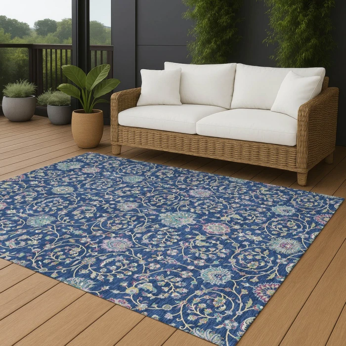 Addison Rugs Chantille Blue ACN2758 5ft. x 7ft.6in. Rect. Rug