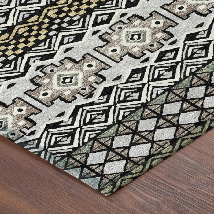 Addison Rugs Chantille Black ACN2760 9ft. x 12ft. Rect. Rug