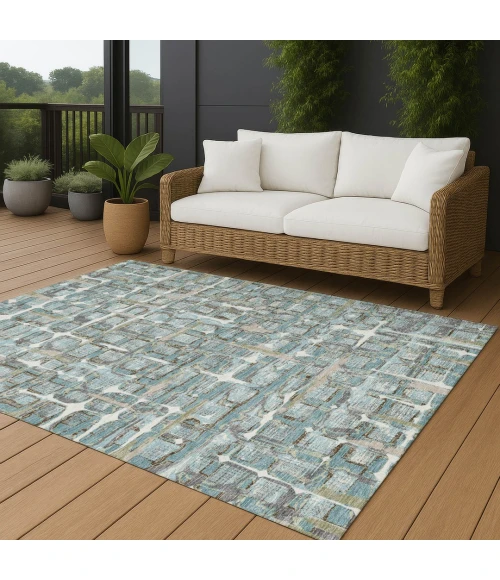 Addison Rugs Chantille Teal ACN2762 5ft. x 7ft.6in. Rect. Rug