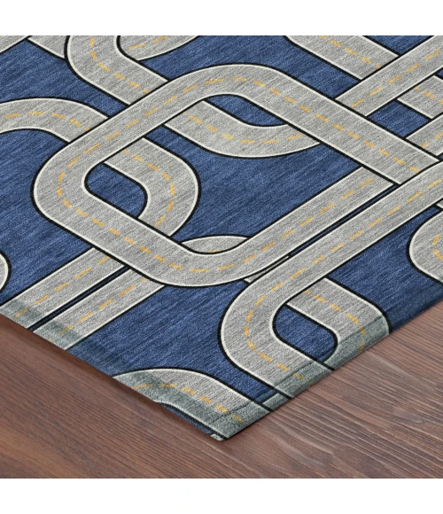 Addison Rugs Chantille Blue ACN2764 8ft. x 10ft. Rect. Rug