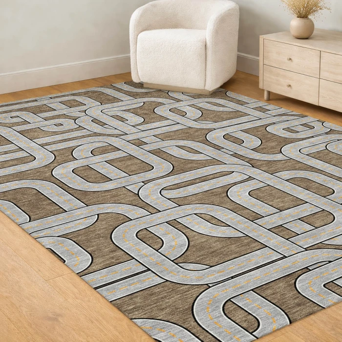 Addison Rugs Chantille Brown ACN2764 9ft. x 12ft. Rect. Rug