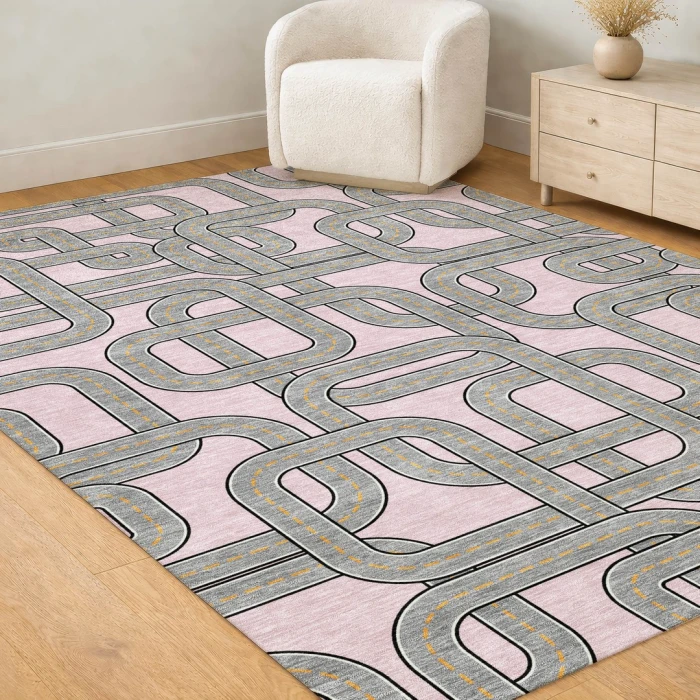 Addison Rugs Chantille Pink ACN2764 5ft. x 7ft.6in. Rect. Rug