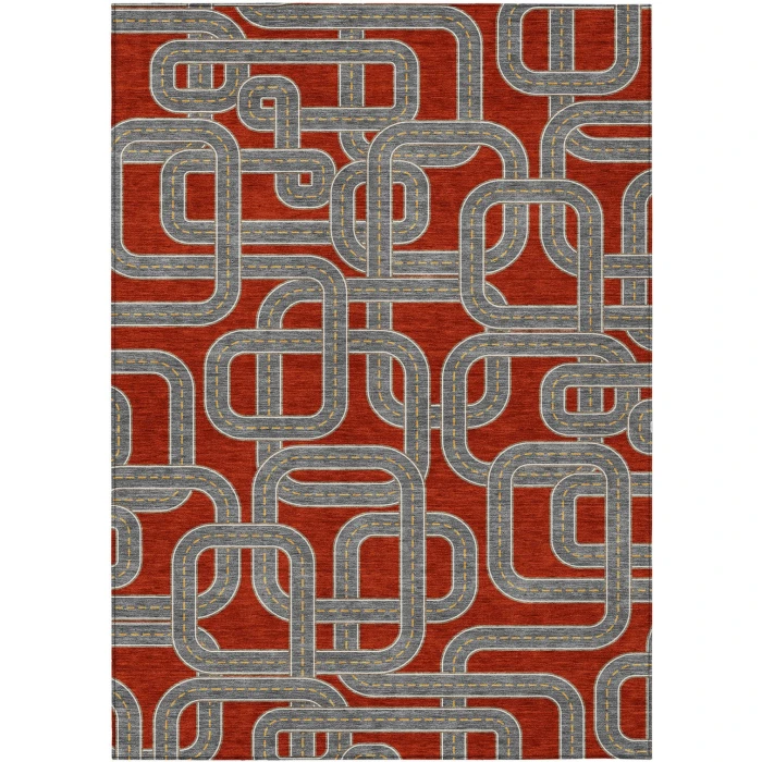 Addison Rugs Chantille Red ACN2764 5ft. x 7ft.6in. Rect. Rug