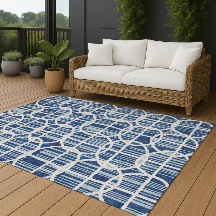 Addison Rugs Chantille Blue ACN2769 5ft. x 7ft.6in. Rect. Rug