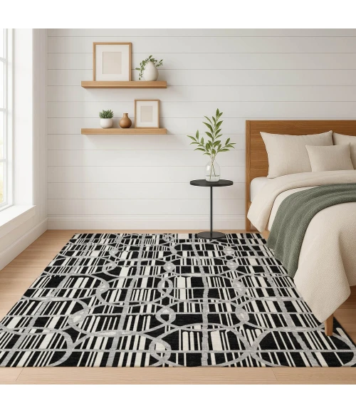 Addison Rugs Chantille Black ACN2769 5ft. x 7ft.6in. Rect. Rug