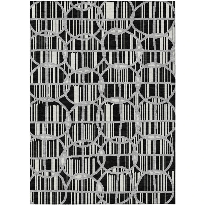 Addison Rugs Chantille Black ACN2769 5ft. x 7ft.6in. Rect. Rug