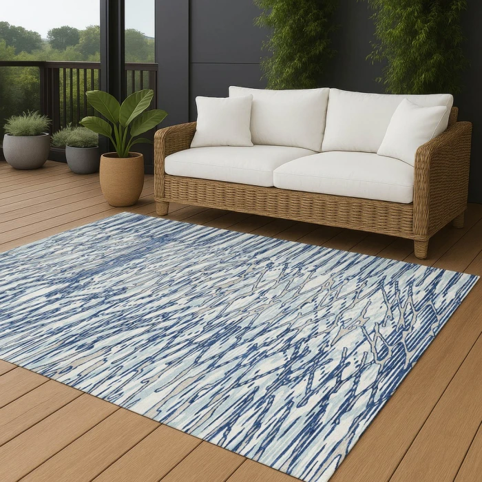 Addison Rugs Chantille Blue ACN2771 5ft. x 7ft.6in. Rect. Rug