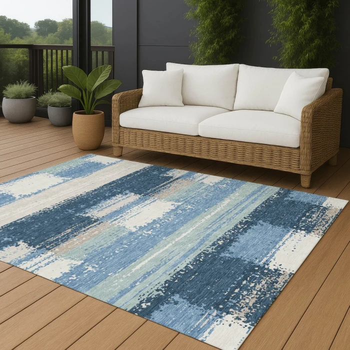 Addison Rugs Chantille Blue ACN2772 9ft. x 12ft. Rect. Rug