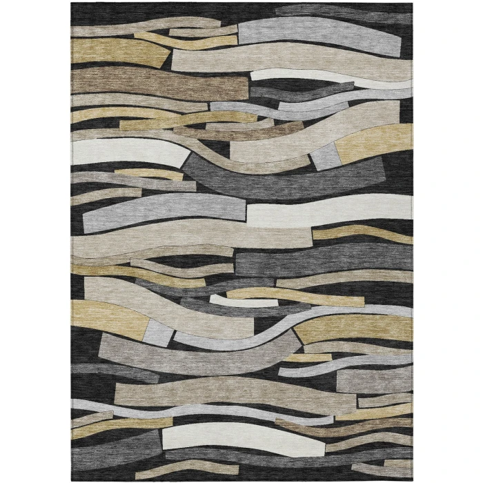 Addison Rugs Chantille Black ACN2776 8ft. x 10ft. Rect. Rug