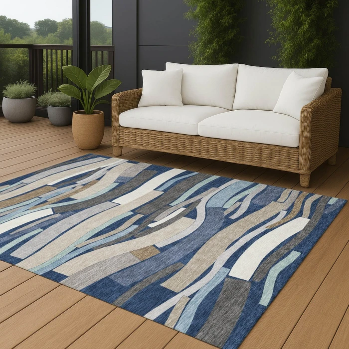 Addison Rugs Chantille Blue ACN2776 5ft. x 7ft.6in. Rect. Rug