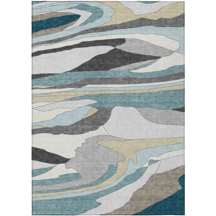 Addison Rugs Chantille Teal ACN2777 8ft. x 10ft. Rect. Rug
