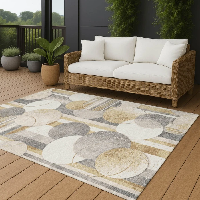 Addison Rugs Chantille Gold ACN2778 8ft. x 10ft. Rect. Rug