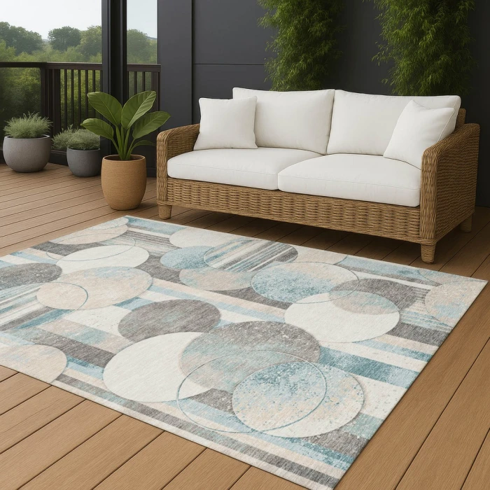 Addison Rugs Chantille Teal ACN2778 8ft. x 10ft. Rect. Rug