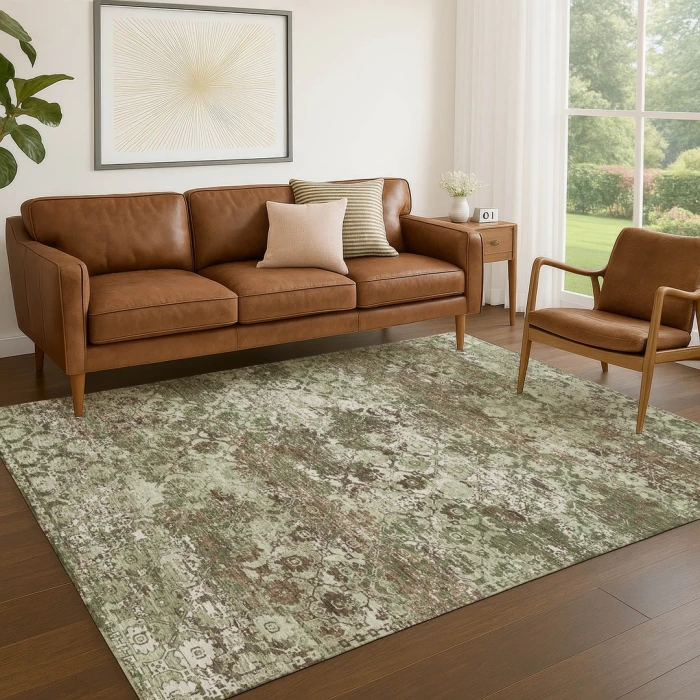 Addison Rugs Chantille Green ACN2786 9ft. x 12ft. Rect. Rug