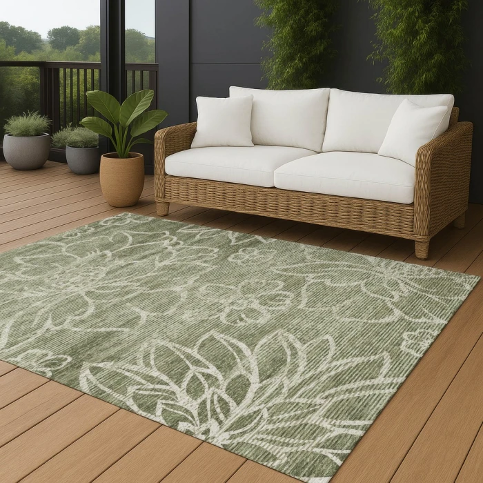 Addison Rugs Chantille Green ACN2789 9ft. x 12ft. Rect. Rug