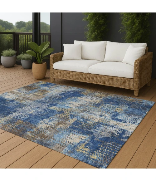 Addison Rugs Chantille Blue ACN2790 9ft. x 12ft. Rect. Rug