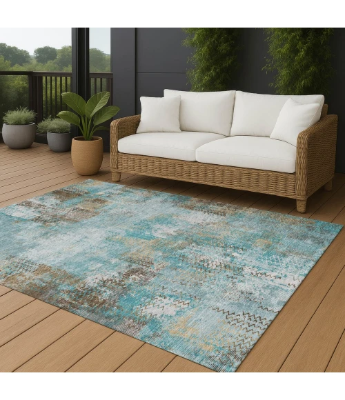 Addison Rugs Chantille Teal ACN2790 9ft. x 12ft. Rect. Rug