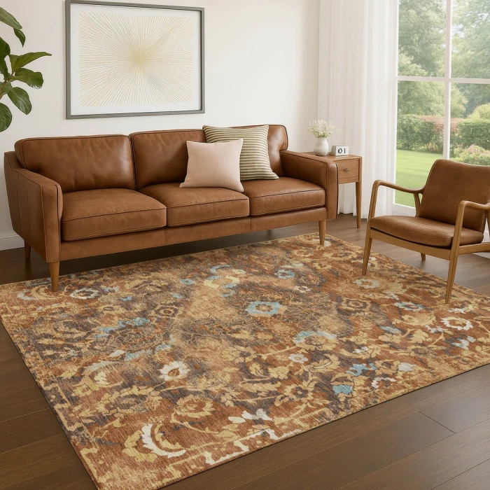 Addison Rugs Chantille Orange ACN2791 9ft. x 12ft. Rect. Rug