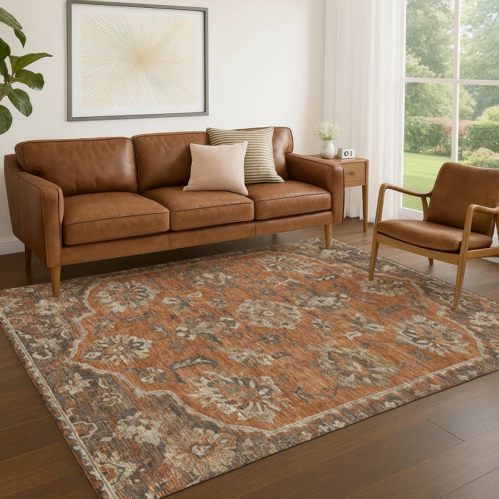 Addison Rugs Chantille Orange ACN2793 8ft. x 10ft. Rect. Rug