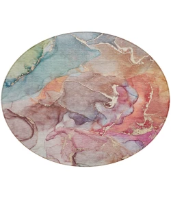 Addison Chantille ACN500 Blue 8 ft. x 8 ft. Round Rug