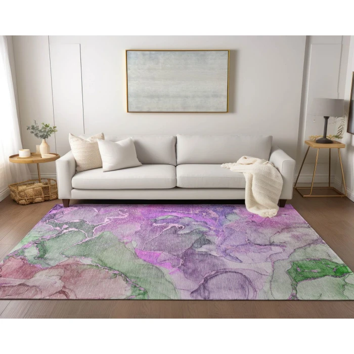 Chantille ACN500 Purple 3' x 5' Rug