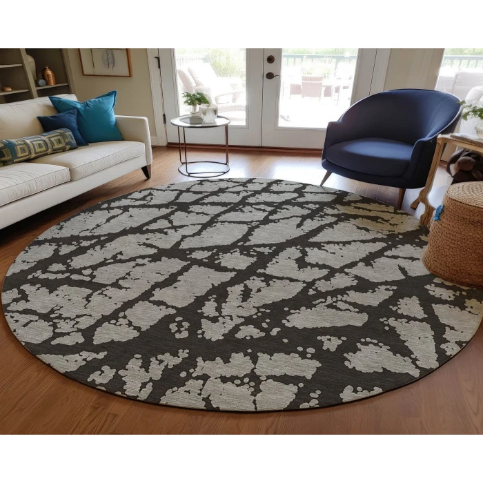 Chantille ACN501 Black 8' x 8' Rug