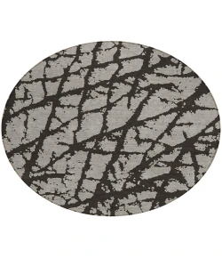 Addison Chantille ACN501 Black 8 ft. x 8 ft. Round Rug