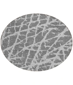 Addison Chantille ACN501 Charcoal 8 ft. x 8 ft. Round Rug