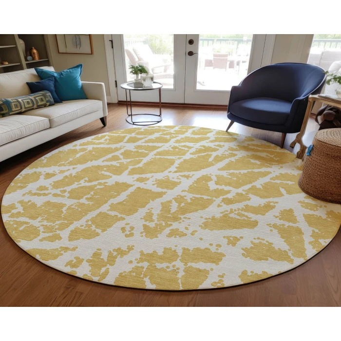 Chantille ACN501 Gold 8' x 8' Rug