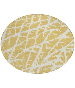 Addison Chantille ACN501 Gold 8 ft. x 8 ft. Round Rug