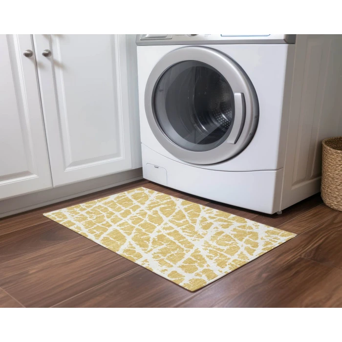 Chantille ACN501 Gold 1'8" x 2'6" Rug