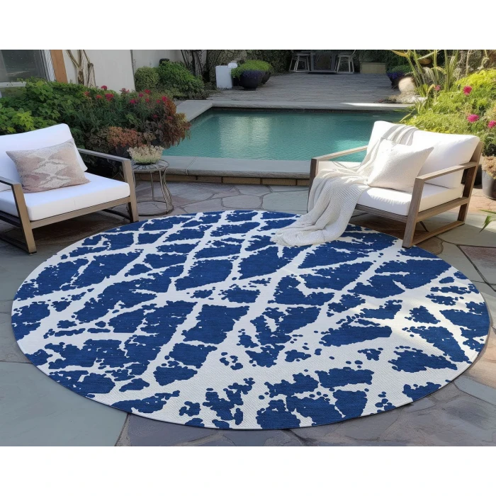 Chantille ACN501 Navy 8' x 8' Rug
