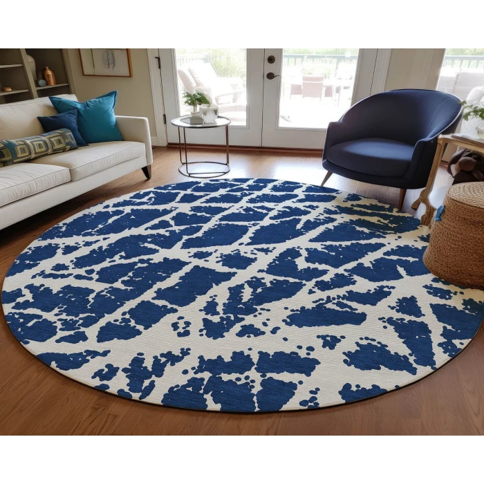 Chantille ACN501 Navy 8' x 8' Rug