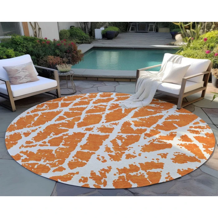 Chantille ACN501 Orange 8' x 8' Rug
