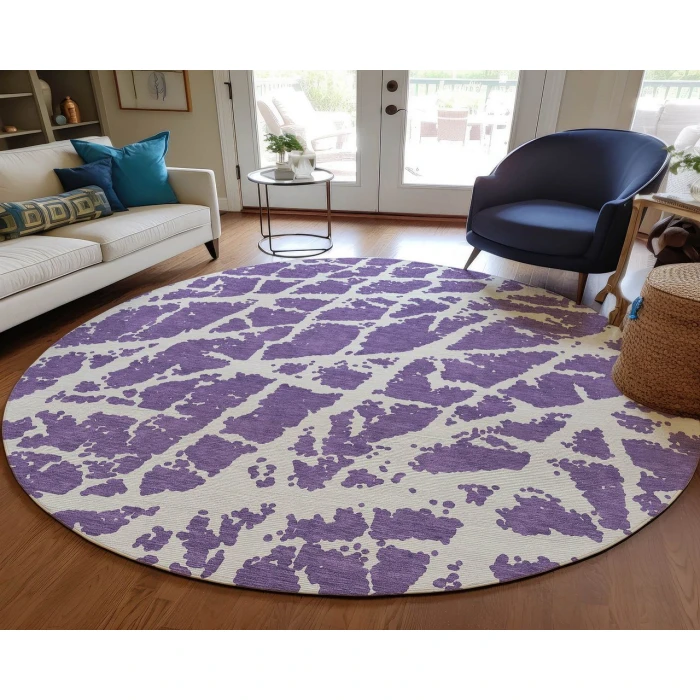 Chantille ACN501 Purple 8' x 8' Rug