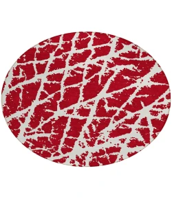 Addison Chantille ACN501 Red 8 ft. x 8 ft. Round Rug