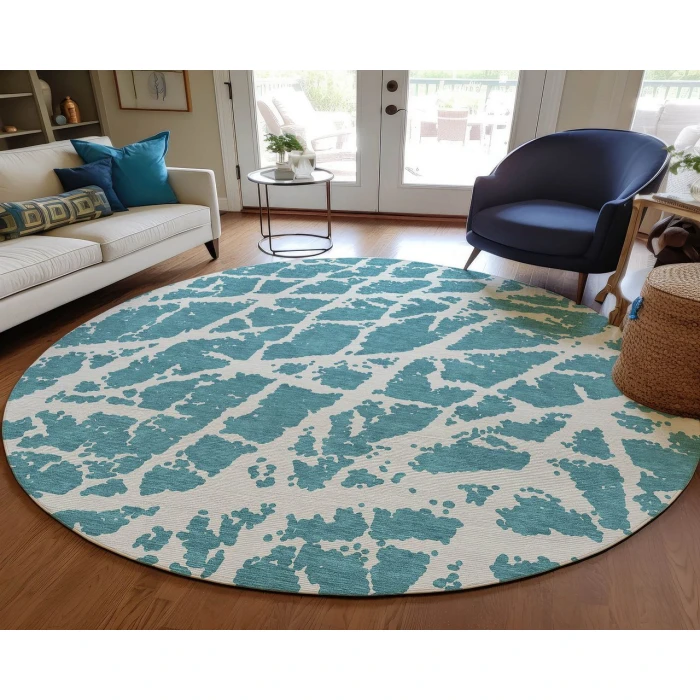 Chantille ACN501 Teal 8' x 8' Rug