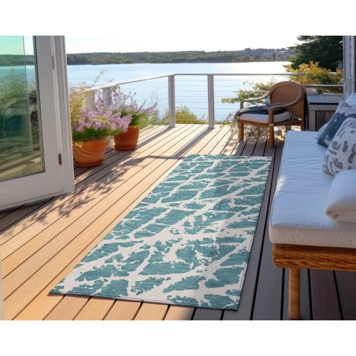 Chantille ACN501 Teal 2'3" x 7'6" Rug