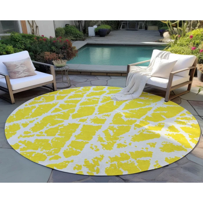 Chantille ACN501 Yellow 8' x 8' Rug